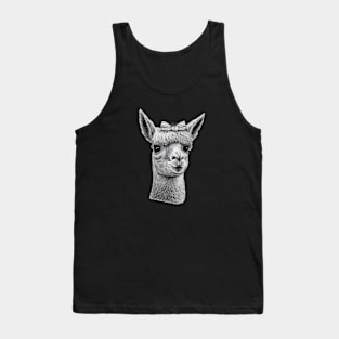 Cutie llama hairpin Tank Top